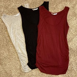 3 pack maternity and nursing/breastfeeding tanks. Women’s medium